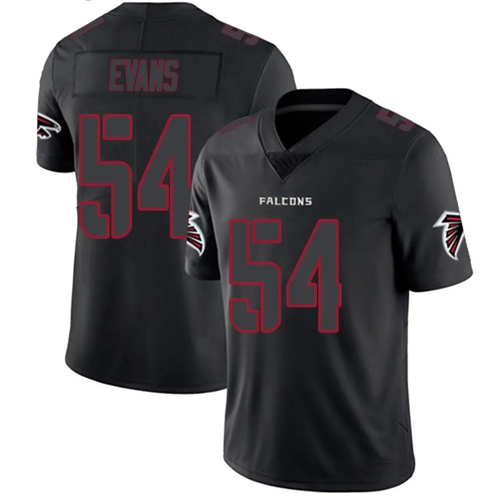 Rashaan Evans Atlanta Falcons Men's Nike Limited Black Impact Jersey Rashaan Evans Atlanta Falcons Men's Nike Limited Black Impact Jersey