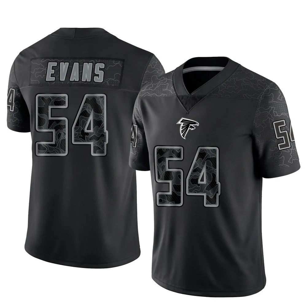Rashaan Evans Atlanta Falcons Men's Nike Reflective Limited Black Jersey Rashaan Evans Atlanta Falcons Men's Nike Reflective Limited Black Jersey