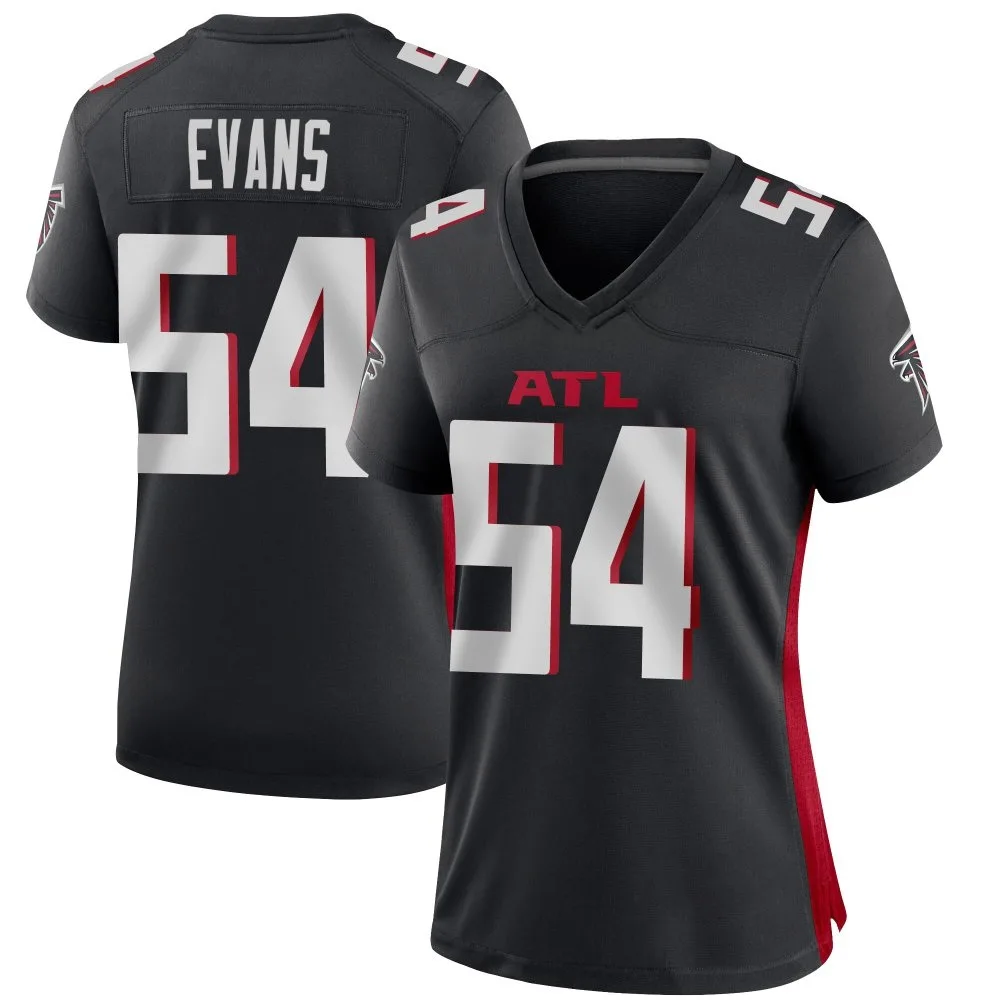 Rashaan Evans Atlanta Falcons Women's Nike Alternate Game Black Jersey Rashaan Evans Atlanta Falcons Women's Nike Alternate Game Black Jersey