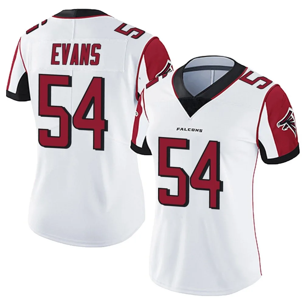 Rashaan Evans Atlanta Falcons Women's Nike Vapor Untouchable Limited White Jersey Rashaan Evans Atlanta Falcons Women's Nike Vapor Untouchable Limited White Jersey