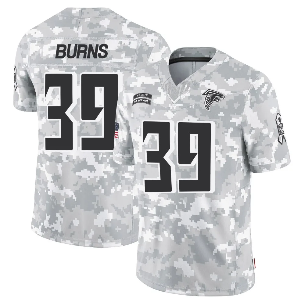 Robert Burns Atlanta Falcons Men's Nike 2024 Salute To Service Limited Arctic Camo Jersey Robert Burns Atlanta Falcons Men's Nike 2024 Salute To Service Limited Arctic Camo Jersey
