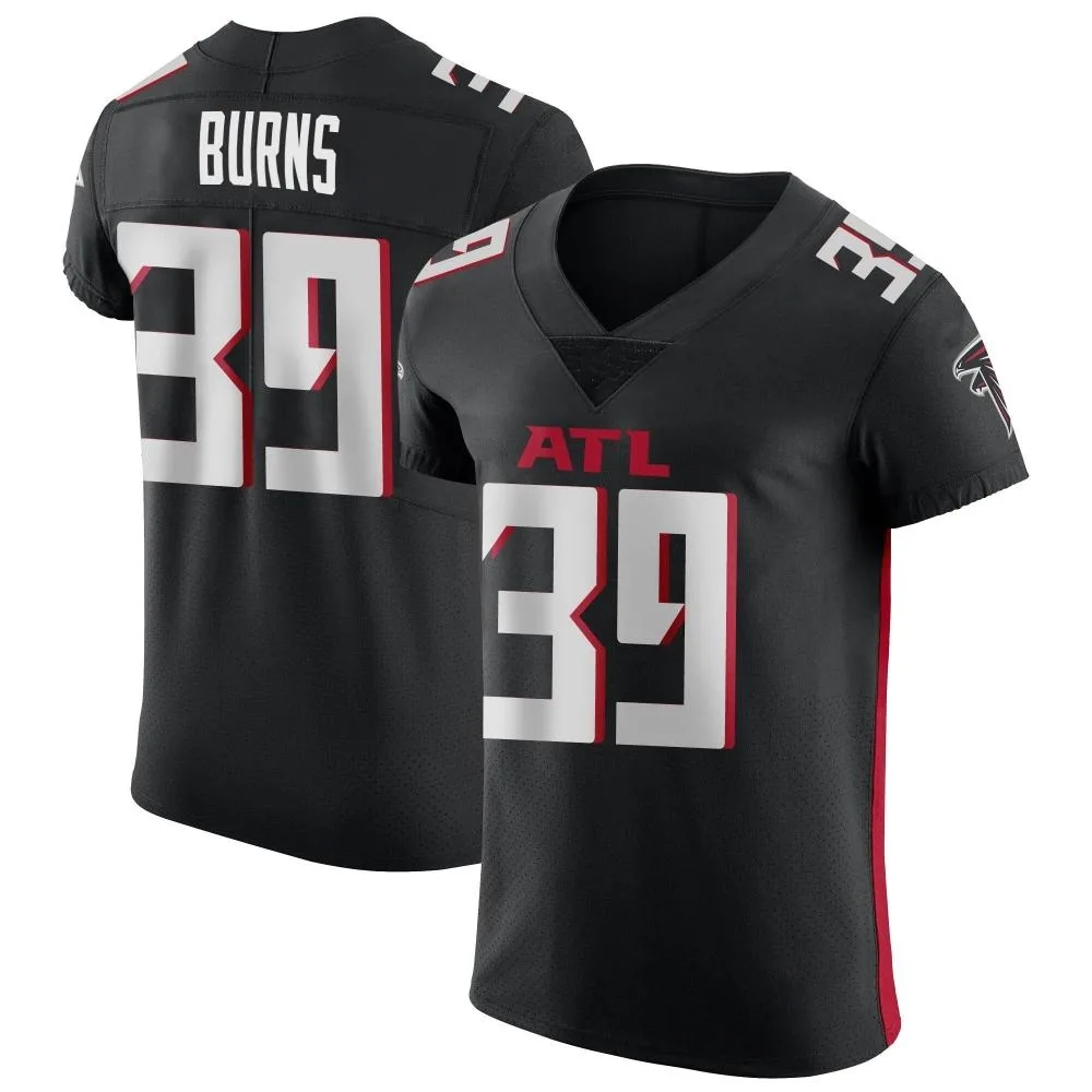 Robert Burns Atlanta Falcons Men's Nike Alternate Elite Black Jersey Robert Burns Atlanta Falcons Men's Nike Alternate Elite Black Jersey