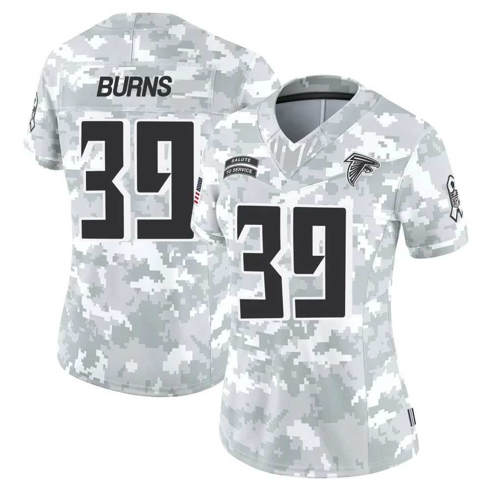 Robert Burns Atlanta Falcons Women's Nike 2024 Salute To Service Limited Arctic Camo Jersey Robert Burns Atlanta Falcons Women's Nike 2024 Salute To Service Limited Arctic Camo Jersey
