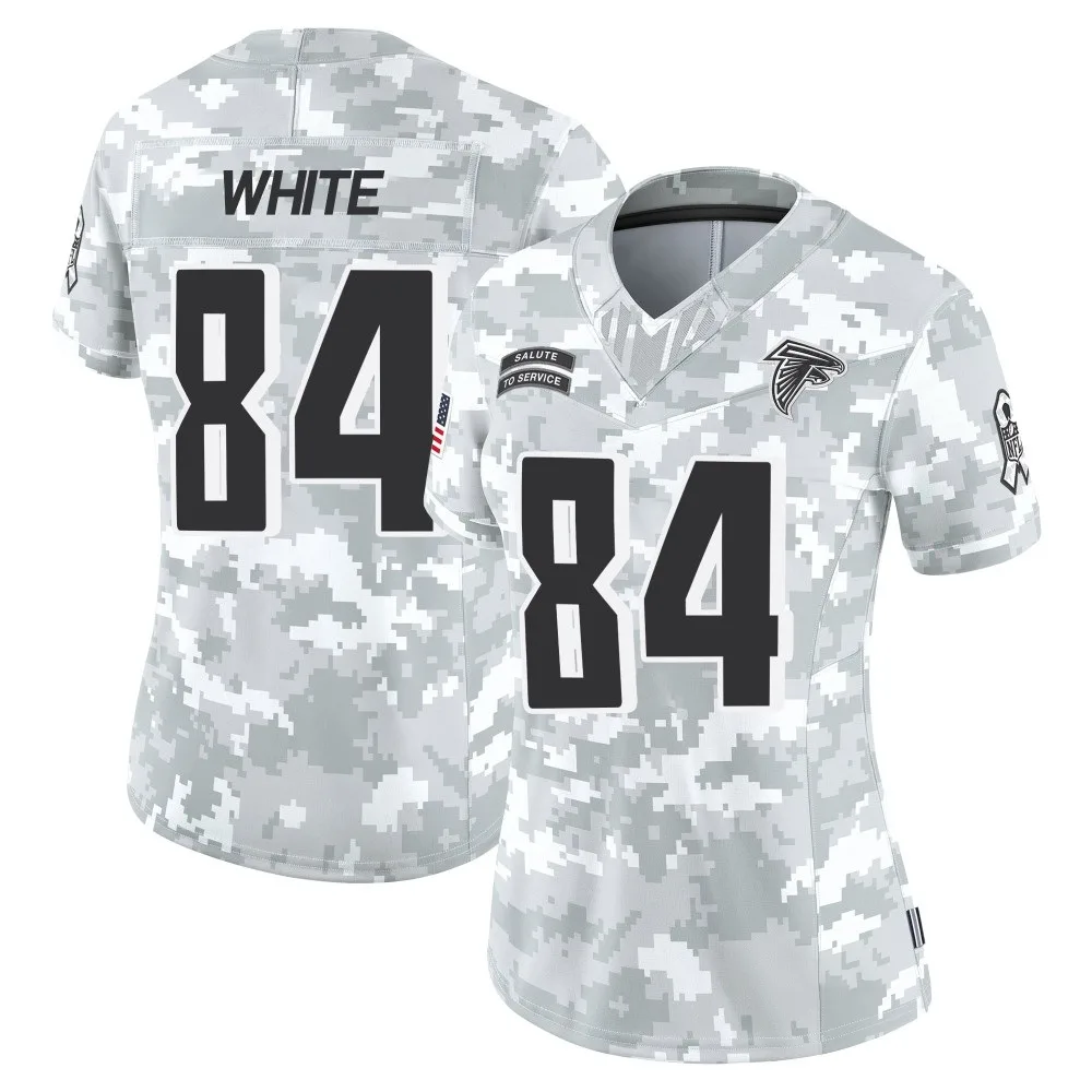 Roddy White Atlanta Falcons Women's Nike 2024 Salute To Service Limited Arctic Camo Jersey Roddy White Atlanta Falcons Women's Nike 2024 Salute To Service Limited Arctic Camo Jersey