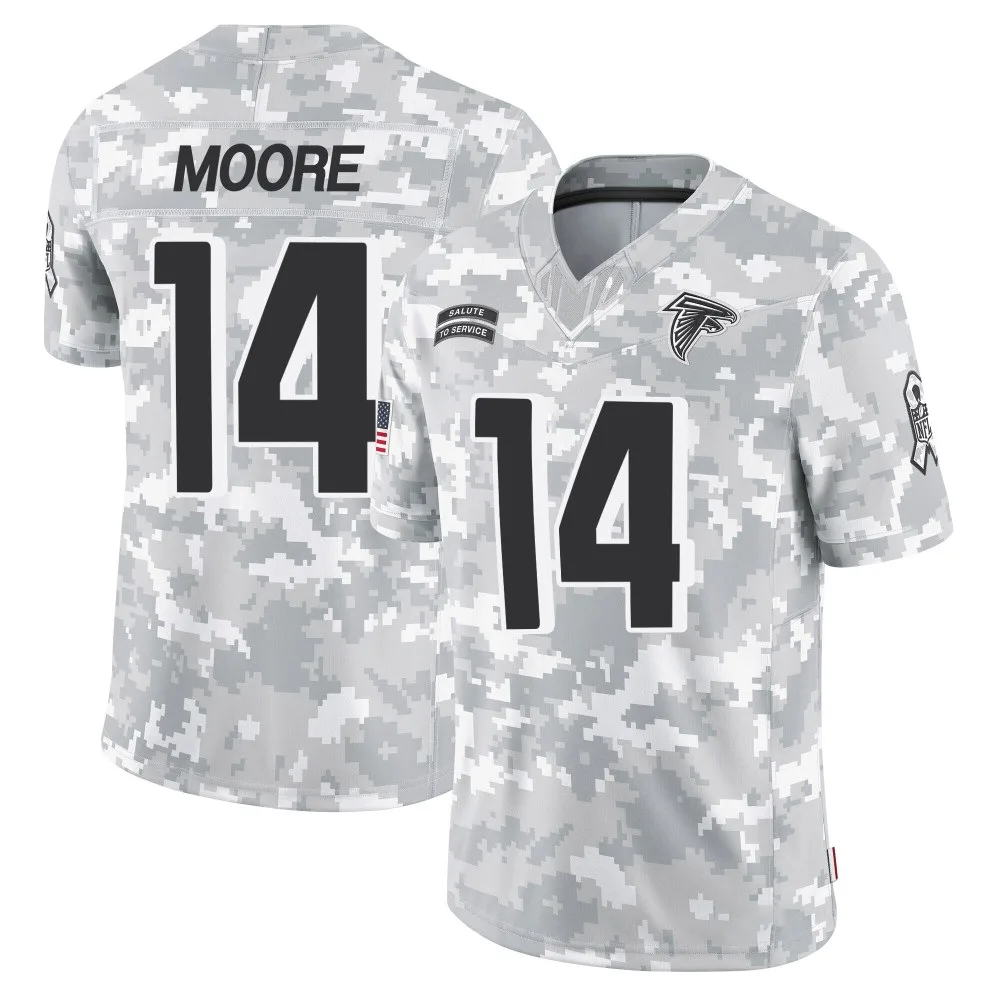 Rondale Moore Atlanta Falcons Youth Nike 2024 Salute To Service Limited Arctic Camo Jersey Rondale Moore Atlanta Falcons Youth Nike 2024 Salute To Service Limited Arctic Camo Jersey