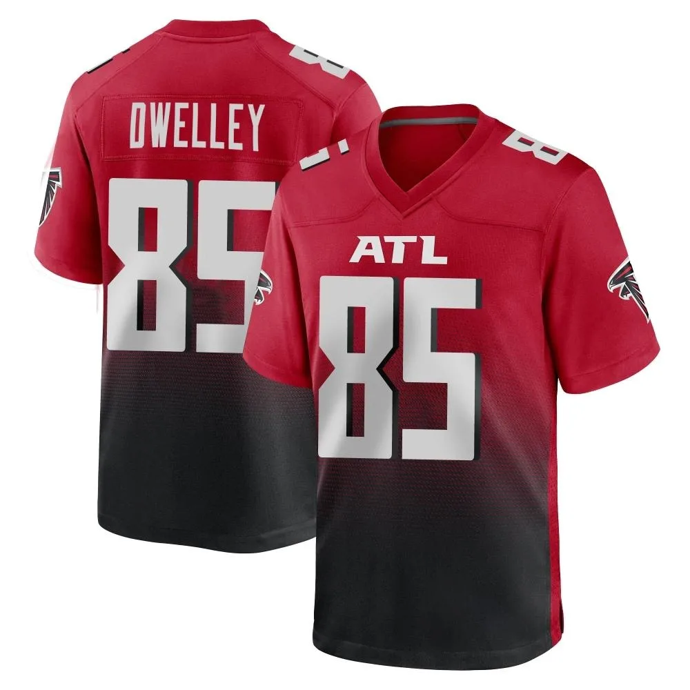 Ross Dwelley Atlanta Falcons Men's Nike 2nd Alternate Game Red Jersey Ross Dwelley Atlanta Falcons Men's Nike 2nd Alternate Game Red Jersey