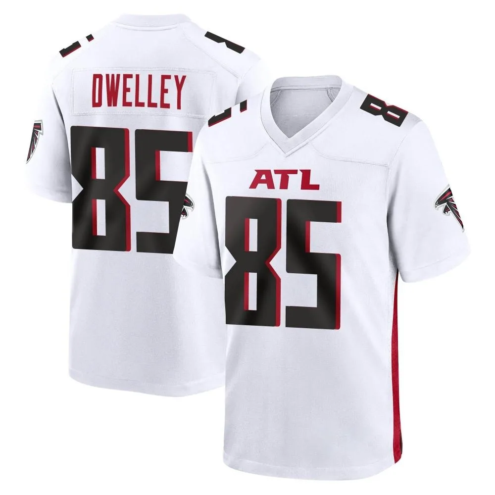 Ross Dwelley Atlanta Falcons Men's Nike Game White Jersey Ross Dwelley Atlanta Falcons Men's Nike Game White Jersey