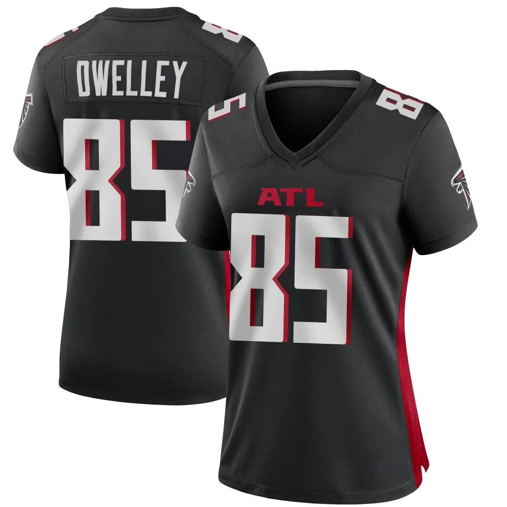 Ross Dwelley Atlanta Falcons Women's Nike Alternate Game Black Jersey Ross Dwelley Atlanta Falcons Women's Nike Alternate Game Black Jersey