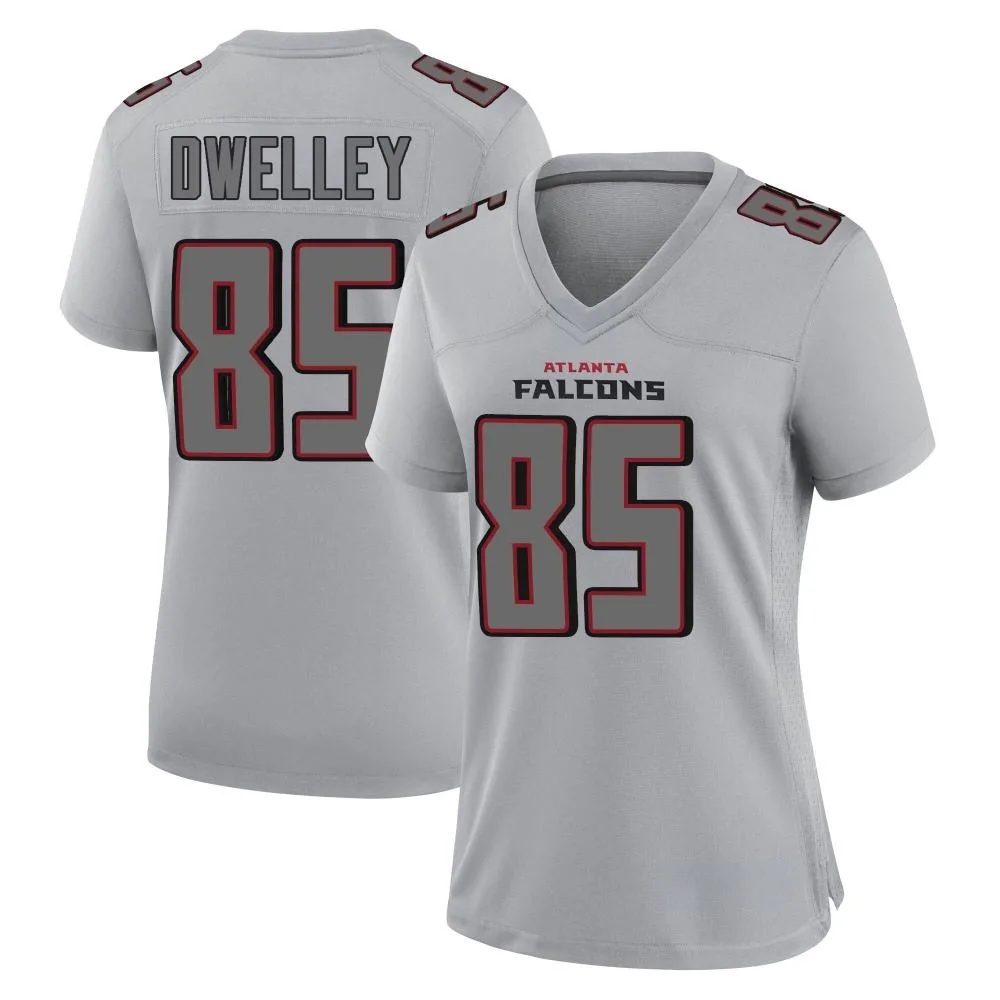 Ross Dwelley Atlanta Falcons Women's Nike Atmosphere Fashion Game Gray Jersey Ross Dwelley Atlanta Falcons Women's Nike Atmosphere Fashion Game Gray Jersey
