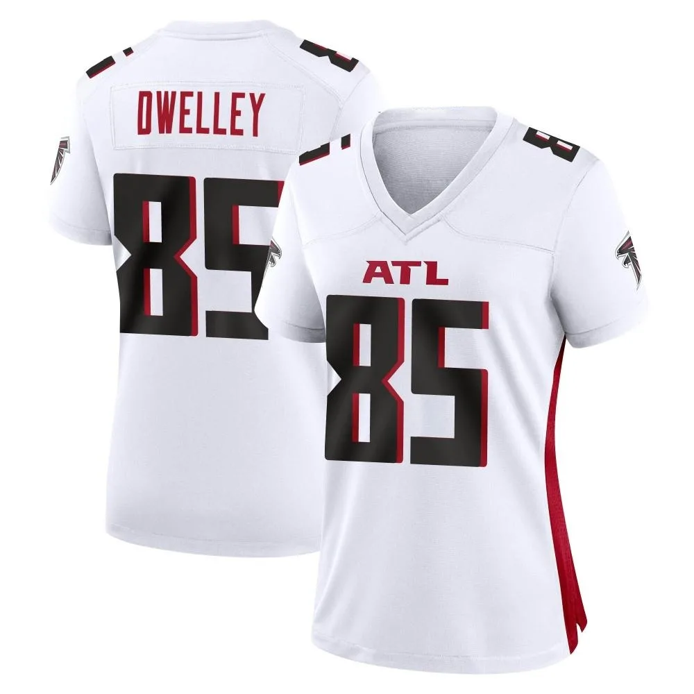 Ross Dwelley Atlanta Falcons Women's Nike Game White Jersey Ross Dwelley Atlanta Falcons Women's Nike Game White Jersey