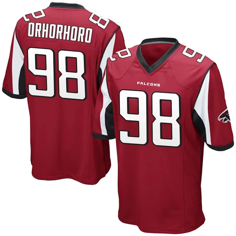 Ruke Orhorhoro Atlanta Falcons Men's Nike Team Color Game Red Jersey Ruke Orhorhoro Atlanta Falcons Men's Nike Team Color Game Red Jersey