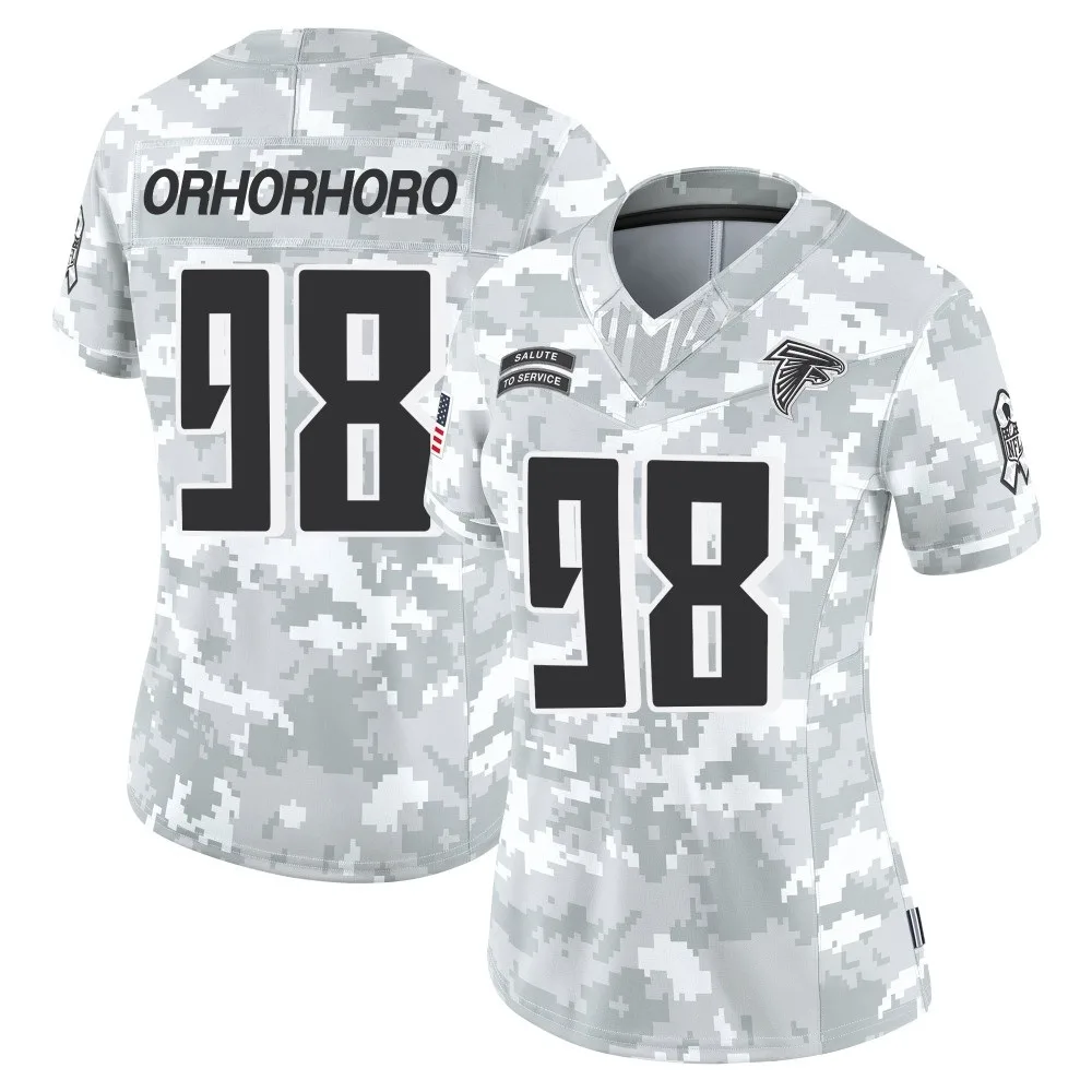 Ruke Orhorhoro Atlanta Falcons Women's Nike 2024 Salute To Service Limited Arctic Camo Jersey Ruke Orhorhoro Atlanta Falcons Women's Nike 2024 Salute To Service Limited Arctic Camo Jersey