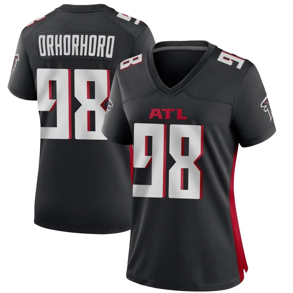 Ruke Orhorhoro Atlanta Falcons Women's Nike Alternate Game Black Jersey Ruke Orhorhoro Atlanta Falcons Women's Nike Alternate Game Black Jersey