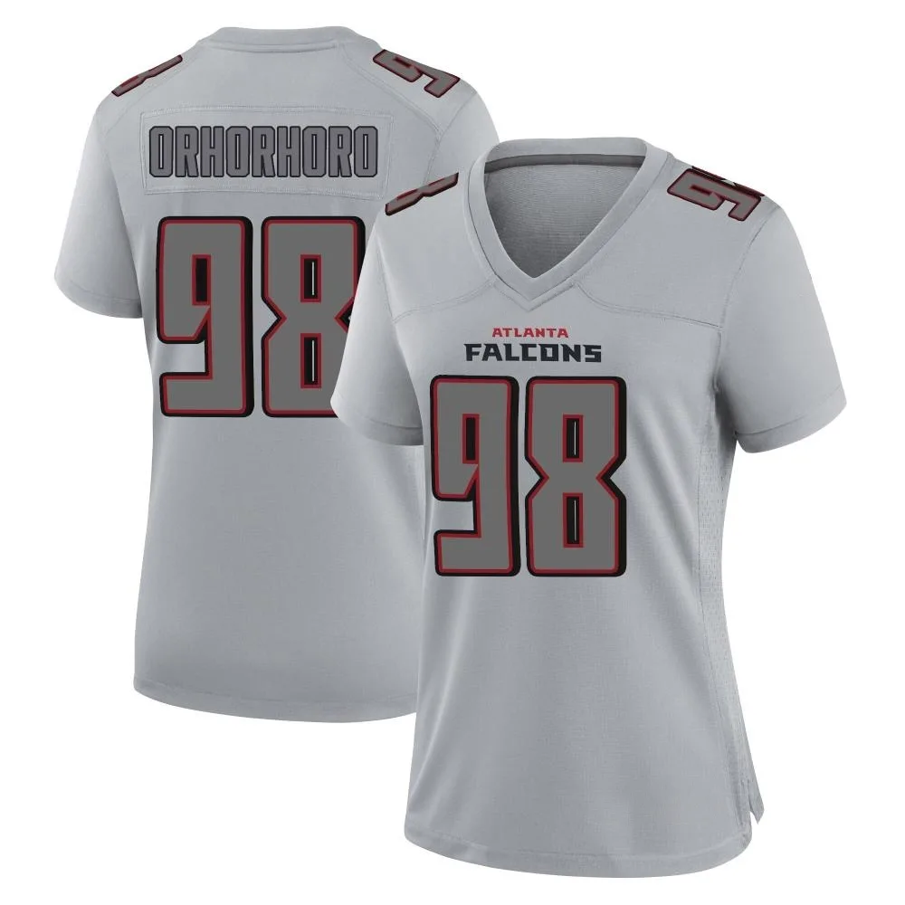 Ruke Orhorhoro Atlanta Falcons Women's Nike Atmosphere Fashion Game Gray Jersey Ruke Orhorhoro Atlanta Falcons Women's Nike Atmosphere Fashion Game Gray Jersey