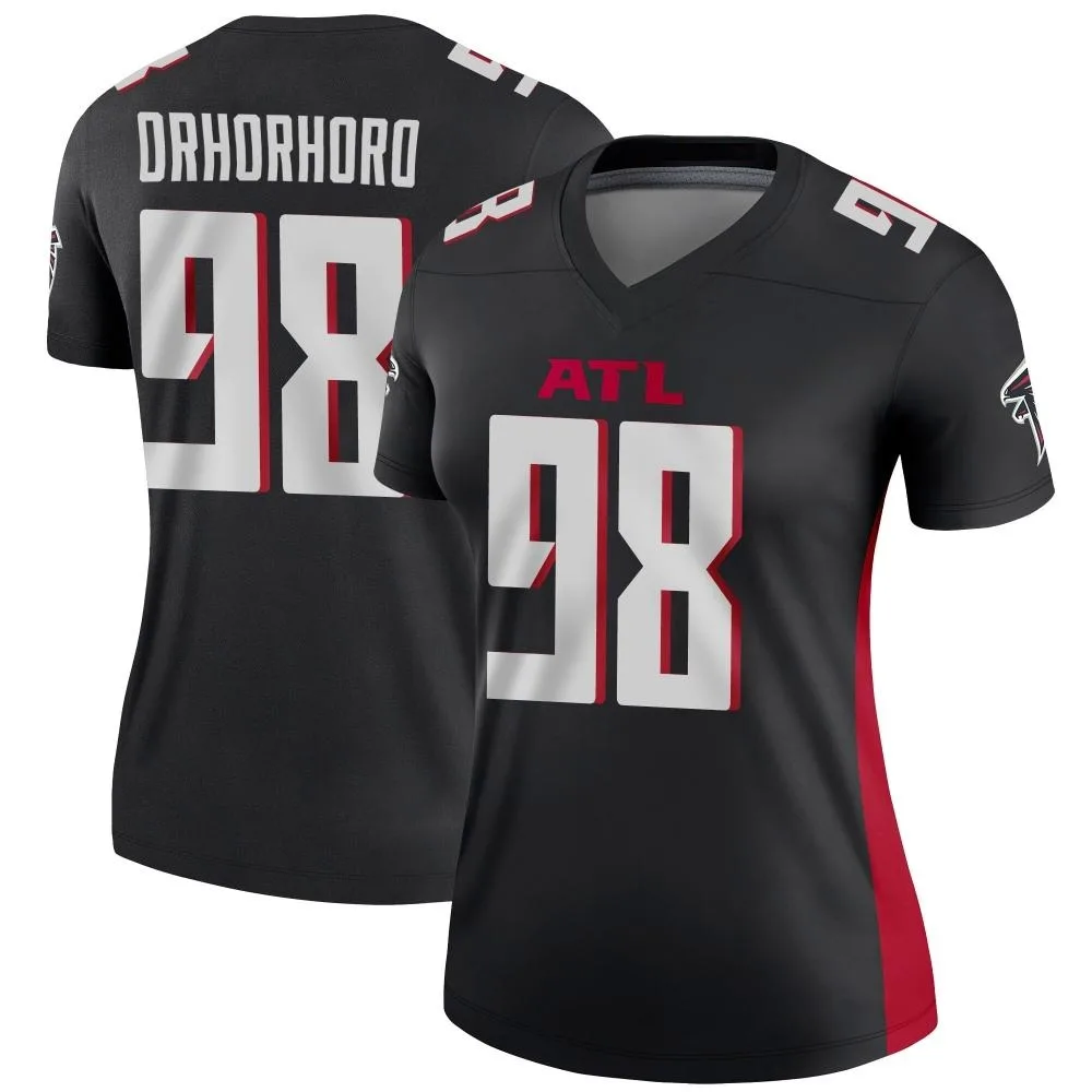 Ruke Orhorhoro Atlanta Falcons Women's Nike Legend Black Jersey Ruke Orhorhoro Atlanta Falcons Women's Nike Legend Black Jersey