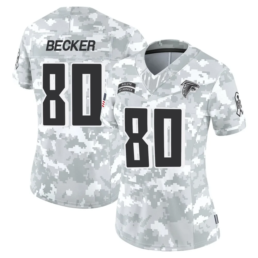 Ryan Becker Atlanta Falcons Women's Nike 2024 Salute To Service Limited Arctic Camo Jersey Ryan Becker Atlanta Falcons Women's Nike 2024 Salute To Service Limited Arctic Camo Jersey
