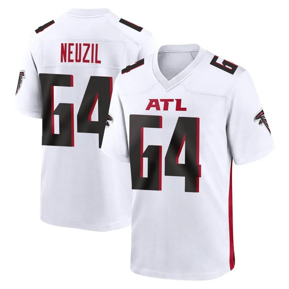 Ryan Neuzil Atlanta Falcons Men's Nike Game White Jersey Ryan Neuzil Atlanta Falcons Men's Nike Game White Jersey