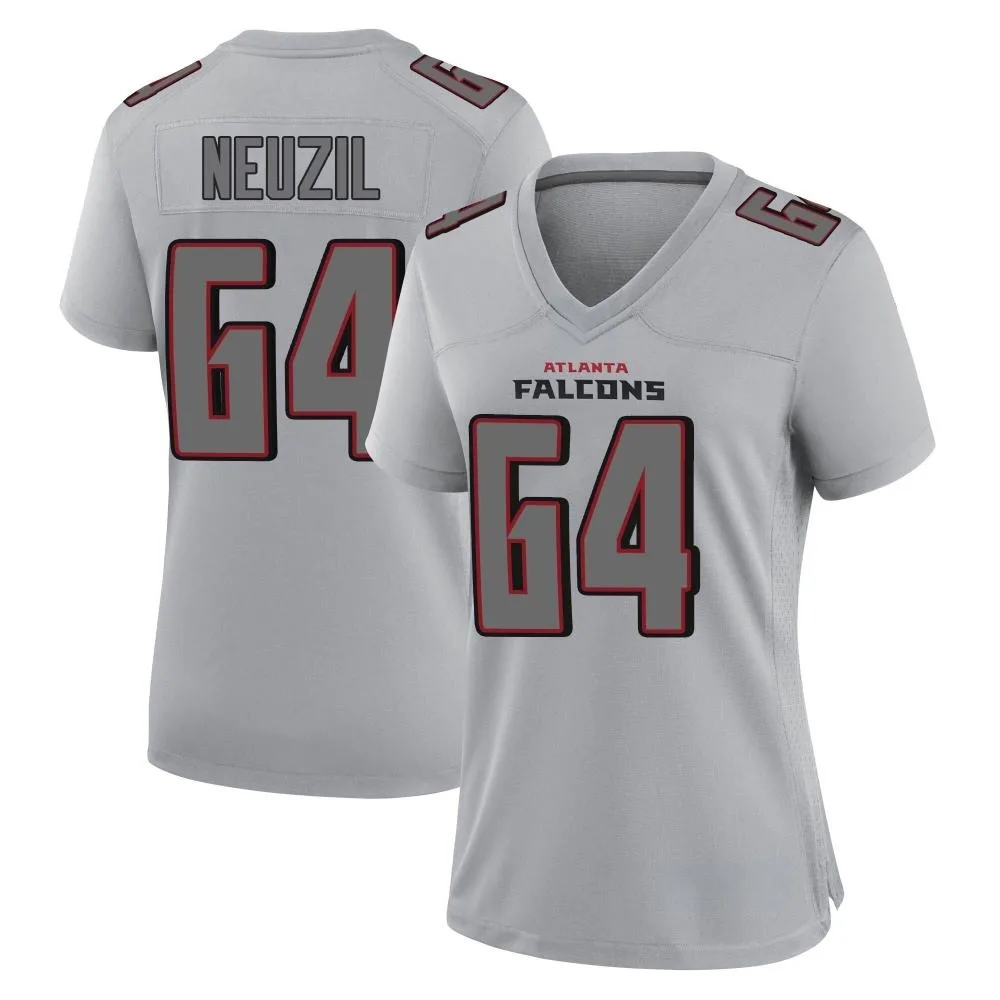 Ryan Neuzil Atlanta Falcons Women's Nike Atmosphere Fashion Game Gray Jersey Ryan Neuzil Atlanta Falcons Women's Nike Atmosphere Fashion Game Gray Jersey