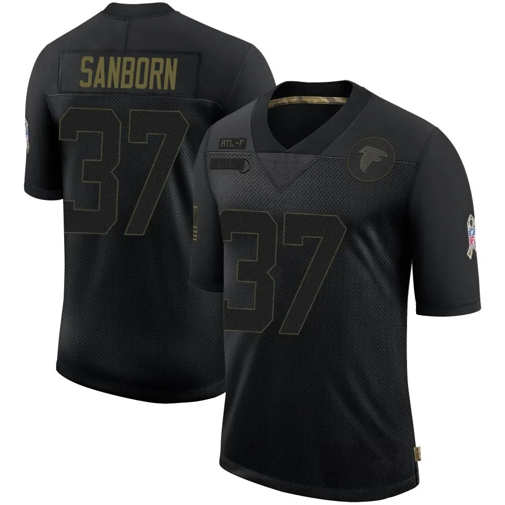 Ryan Sanborn Atlanta Falcons Men's Nike 2020 Salute To Service Limited Black Jersey Ryan Sanborn Atlanta Falcons Men's Nike 2020 Salute To Service Limited Black Jersey