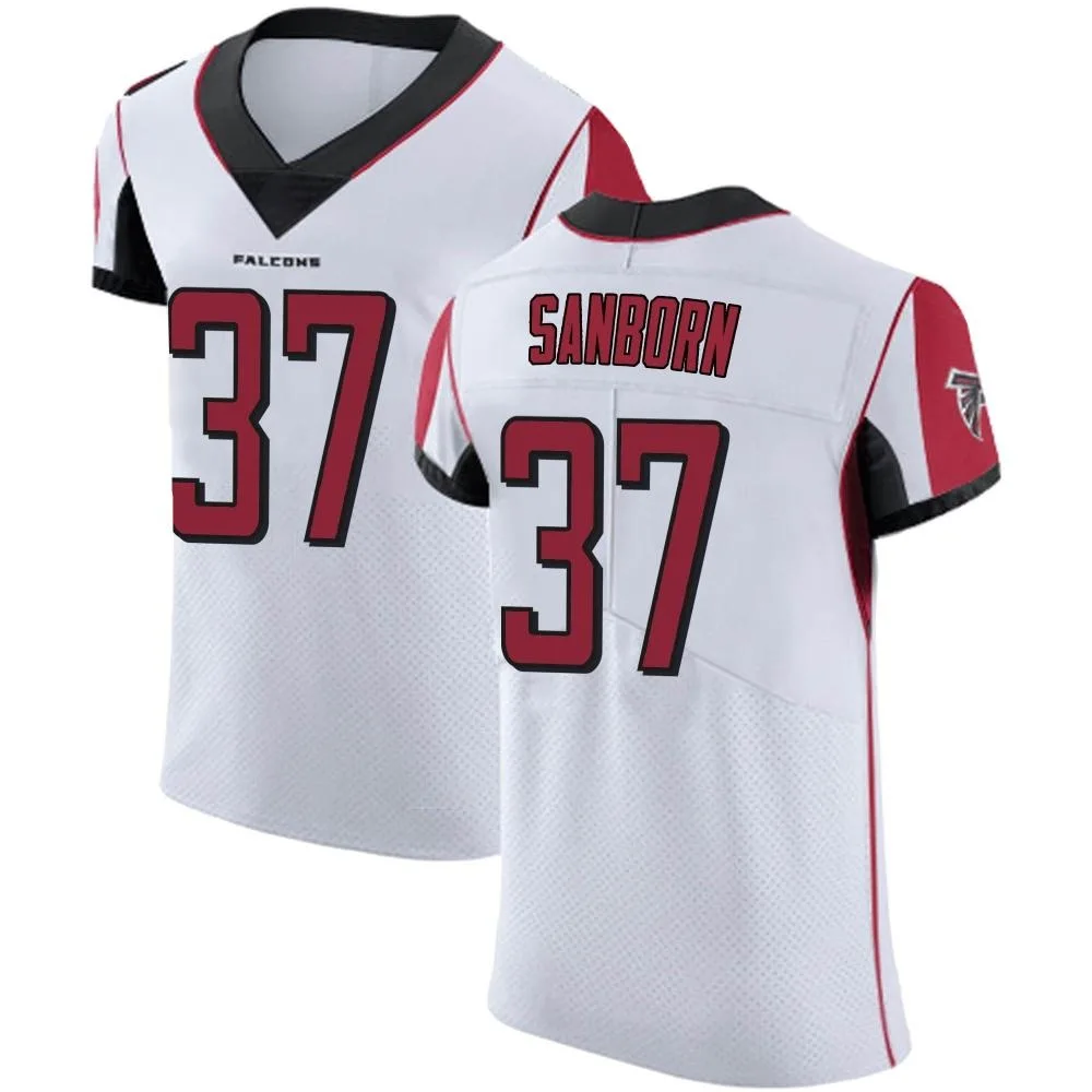 Ryan Sanborn Atlanta Falcons Men's Nike Elite White Jersey Ryan Sanborn Atlanta Falcons Men's Nike Elite White Jersey