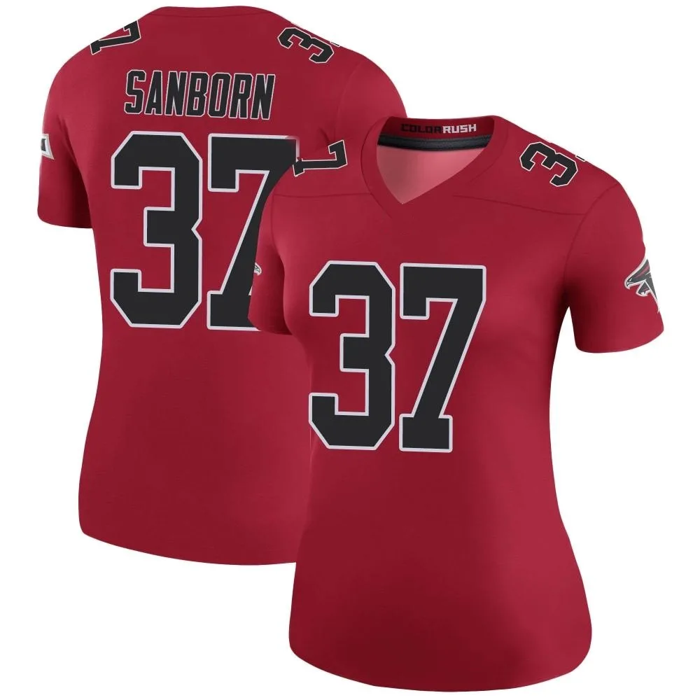 Ryan Sanborn Atlanta Falcons Women's Nike Color Rush Legend Red Jersey Ryan Sanborn Atlanta Falcons Women's Nike Color Rush Legend Red Jersey