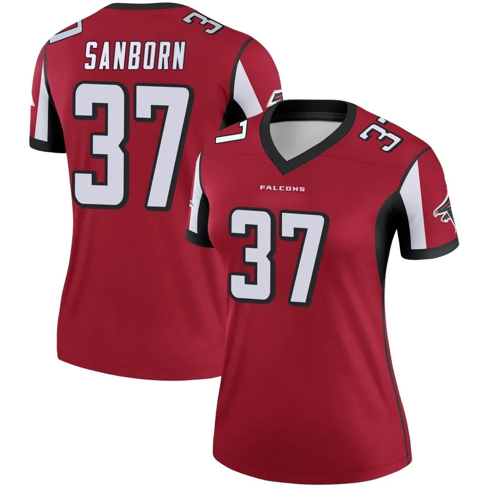Ryan Sanborn Atlanta Falcons Women's Nike Legend Red Jersey Ryan Sanborn Atlanta Falcons Women's Nike Legend Red Jersey