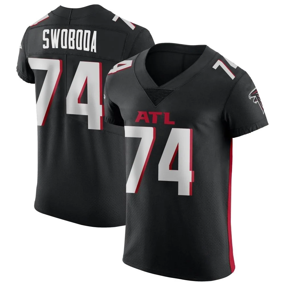 Ryan Swoboda Atlanta Falcons Men's Nike Alternate Elite Black Jersey Ryan Swoboda Atlanta Falcons Men's Nike Alternate Elite Black Jersey