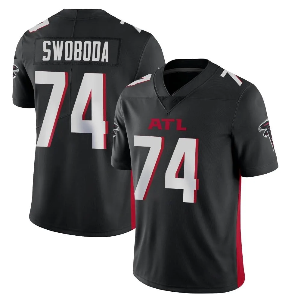 Ryan Swoboda Atlanta Falcons Men's Nike Vapor Untouchable Limited Black Jersey Ryan Swoboda Atlanta Falcons Men's Nike Vapor Untouchable Limited Black Jersey