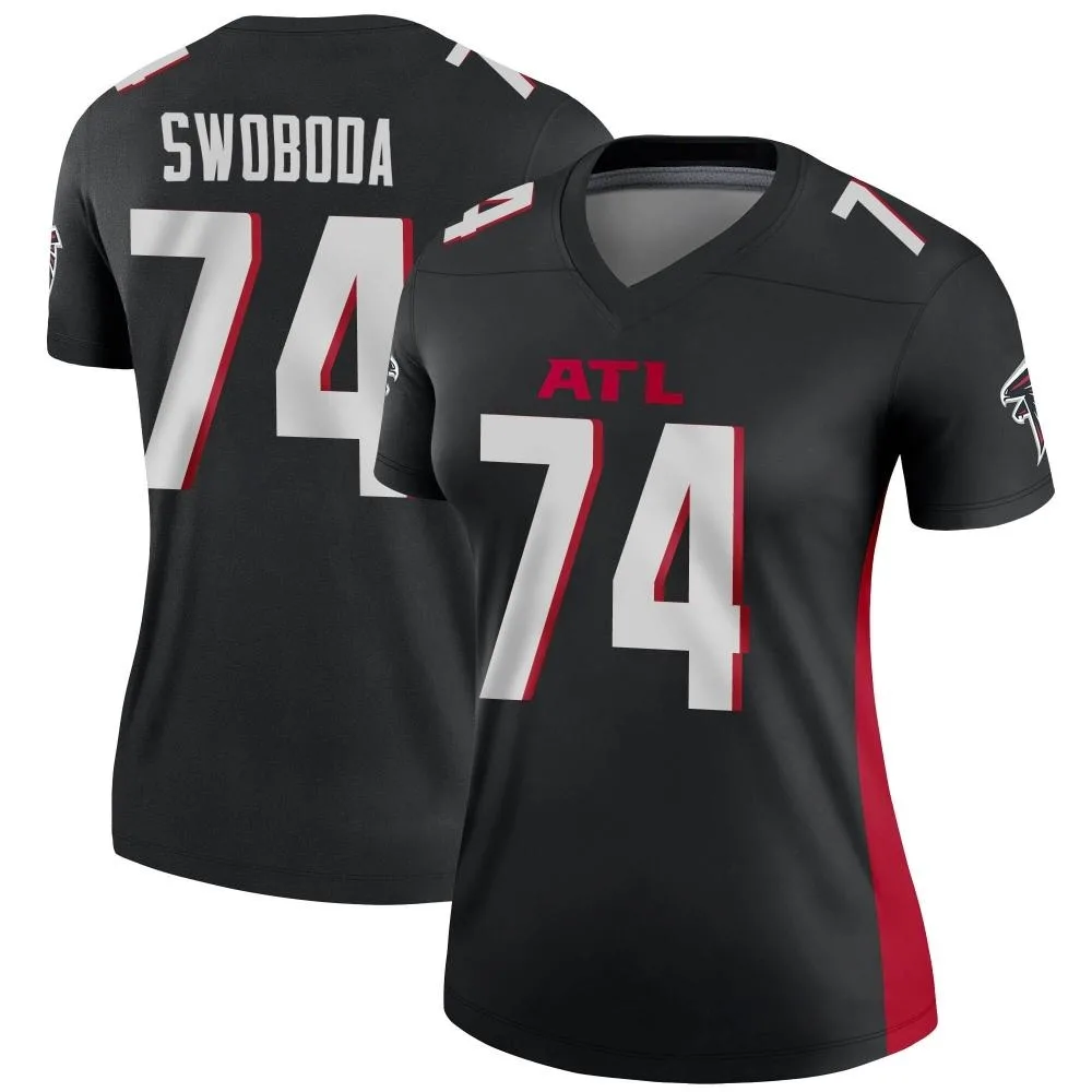 Ryan Swoboda Atlanta Falcons Women's Nike Legend Black Jersey Ryan Swoboda Atlanta Falcons Women's Nike Legend Black Jersey