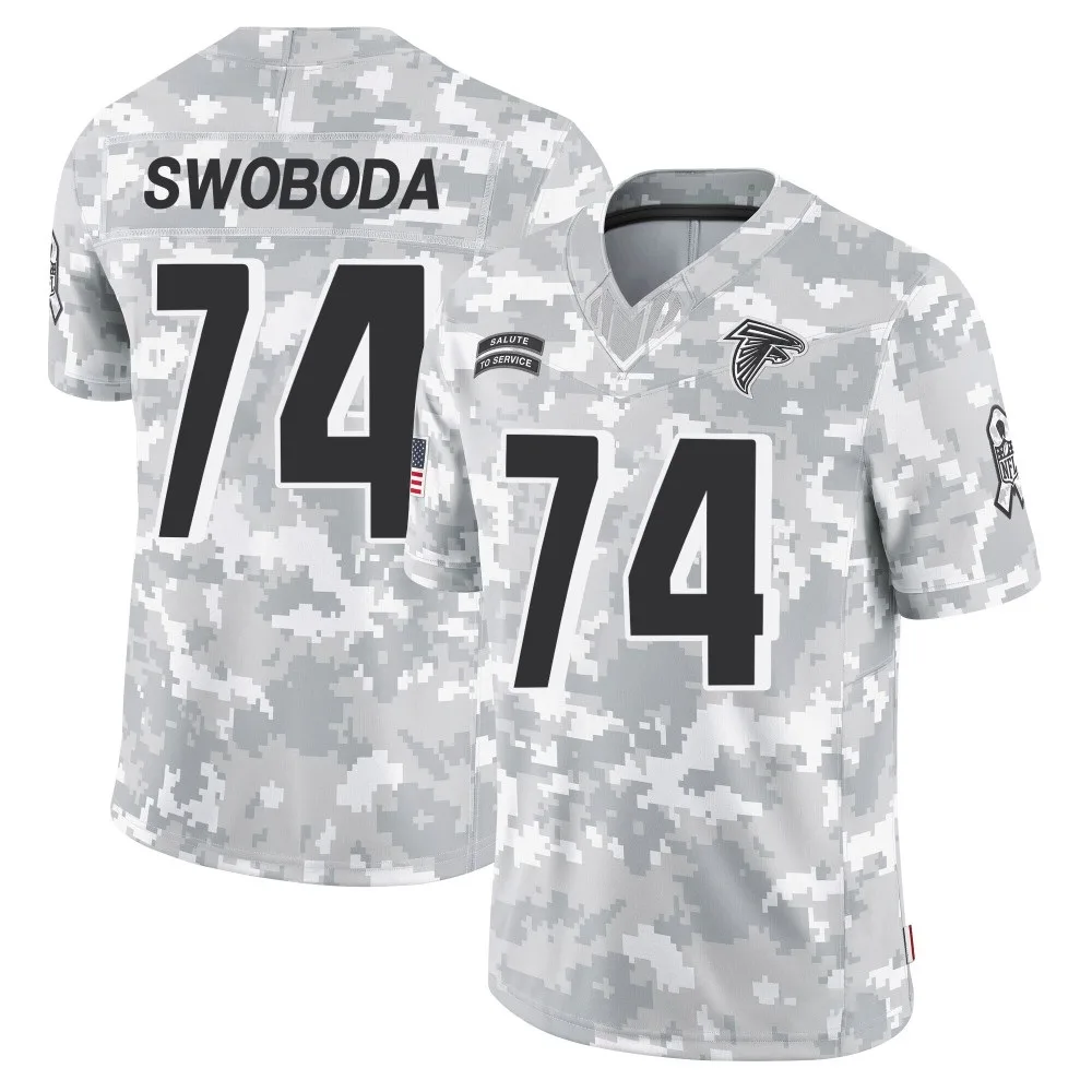 Ryan Swoboda Atlanta Falcons Youth Nike 2024 Salute To Service Limited Arctic Camo Jersey Ryan Swoboda Atlanta Falcons Youth Nike 2024 Salute To Service Limited Arctic Camo Jersey