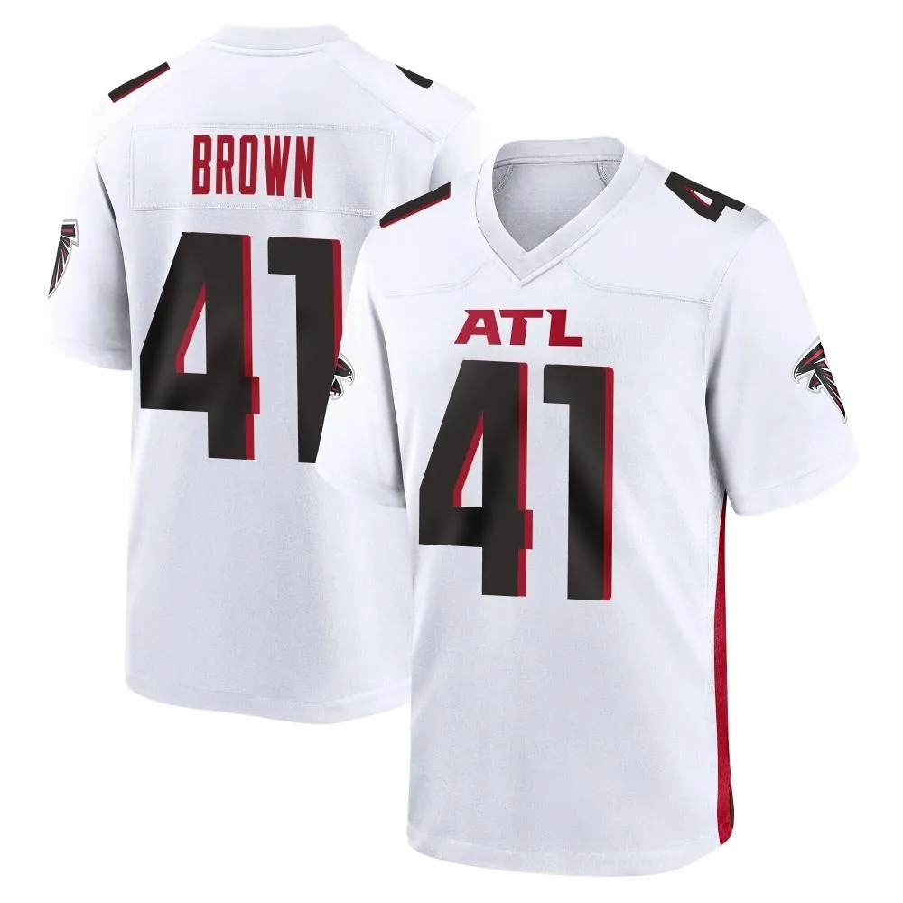 Spencer Brown Atlanta Falcons Men's Nike Game White Jersey Spencer Brown Atlanta Falcons Men's Nike Game White Jersey