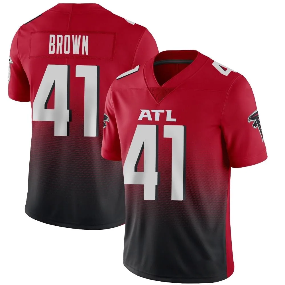 Spencer Brown Atlanta Falcons Men's Nike Vapor 2nd Alternate Limited Red Jersey Spencer Brown Atlanta Falcons Men's Nike Vapor 2nd Alternate Limited Red Jersey