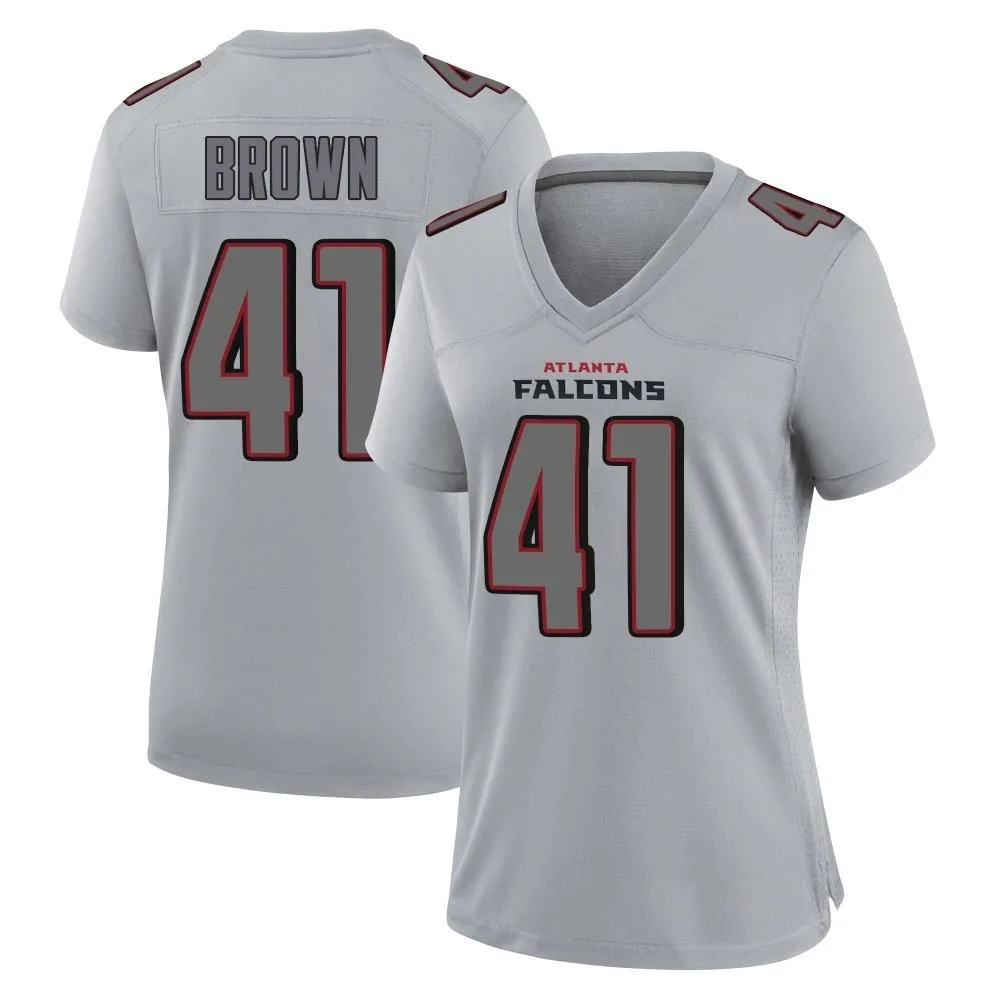 Spencer Brown Atlanta Falcons Women's Nike Atmosphere Fashion Game Gray Jersey Spencer Brown Atlanta Falcons Women's Nike Atmosphere Fashion Game Gray Jersey