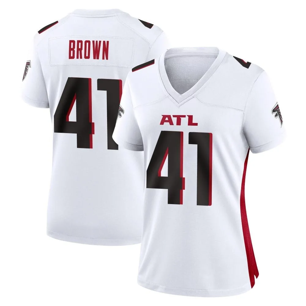 Spencer Brown Atlanta Falcons Women's Nike Game White Jersey Spencer Brown Atlanta Falcons Women's Nike Game White Jersey