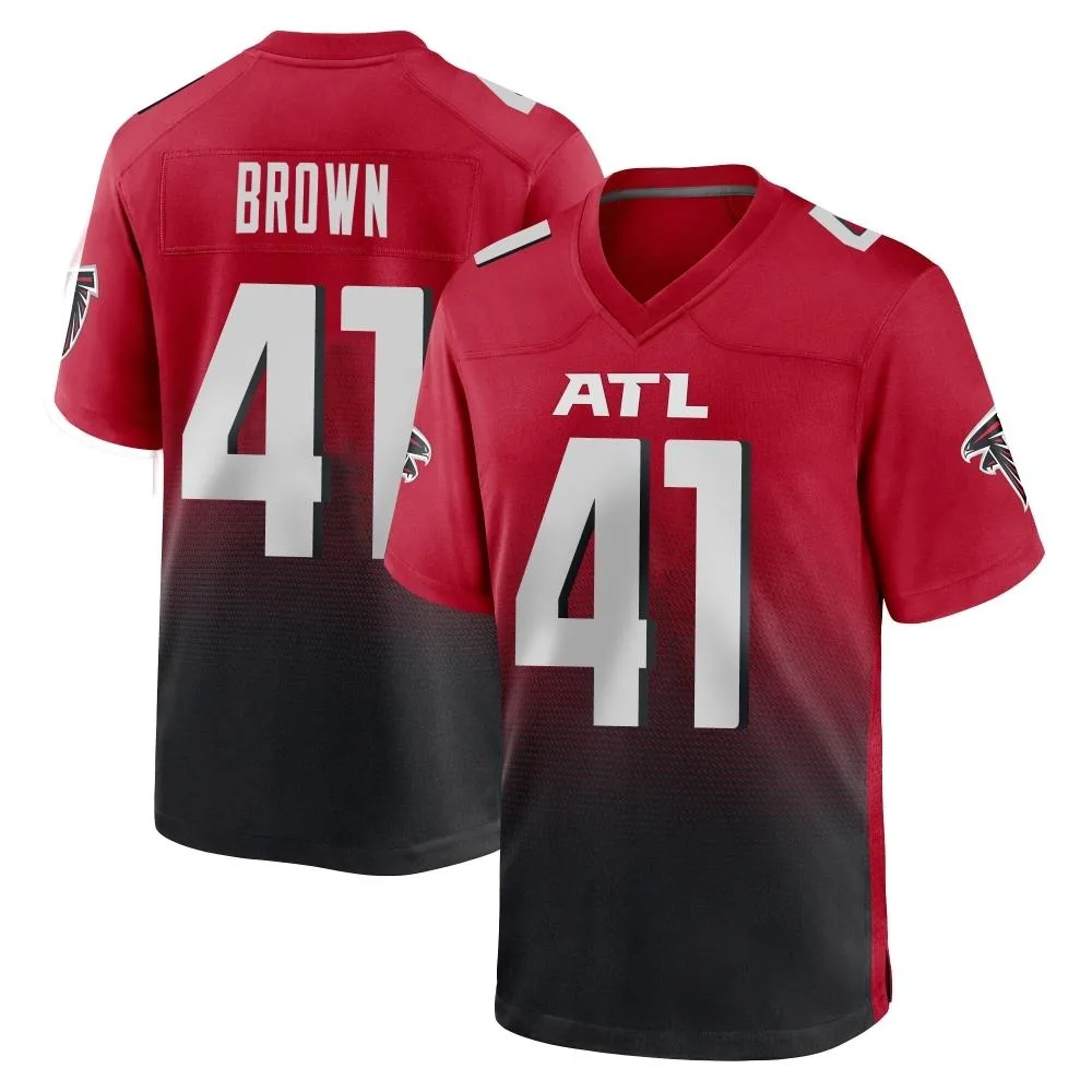Spencer Brown Atlanta Falcons Youth Nike 2nd Alternate Game Red Jersey Spencer Brown Atlanta Falcons Youth Nike 2nd Alternate Game Red Jersey