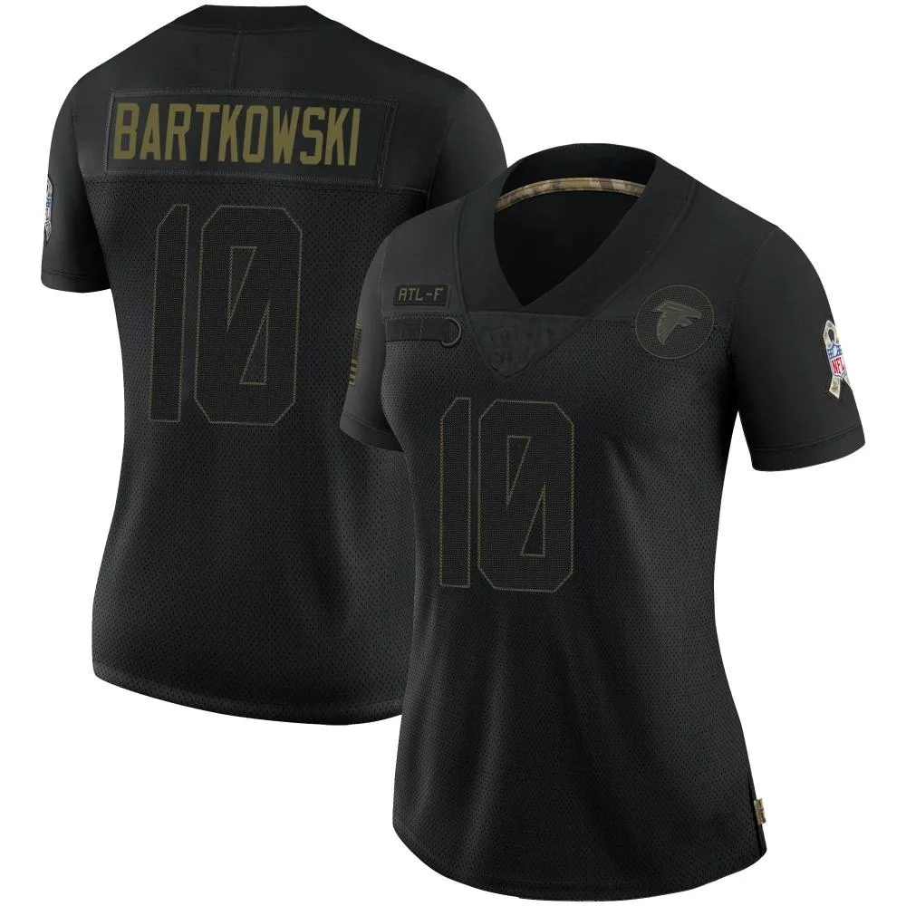 Steve Bartkowski Atlanta Falcons Women's Nike 2020 Salute To Service Limited Black Jersey Steve Bartkowski Atlanta Falcons Women's Nike 2020 Salute To Service Limited Black Jersey