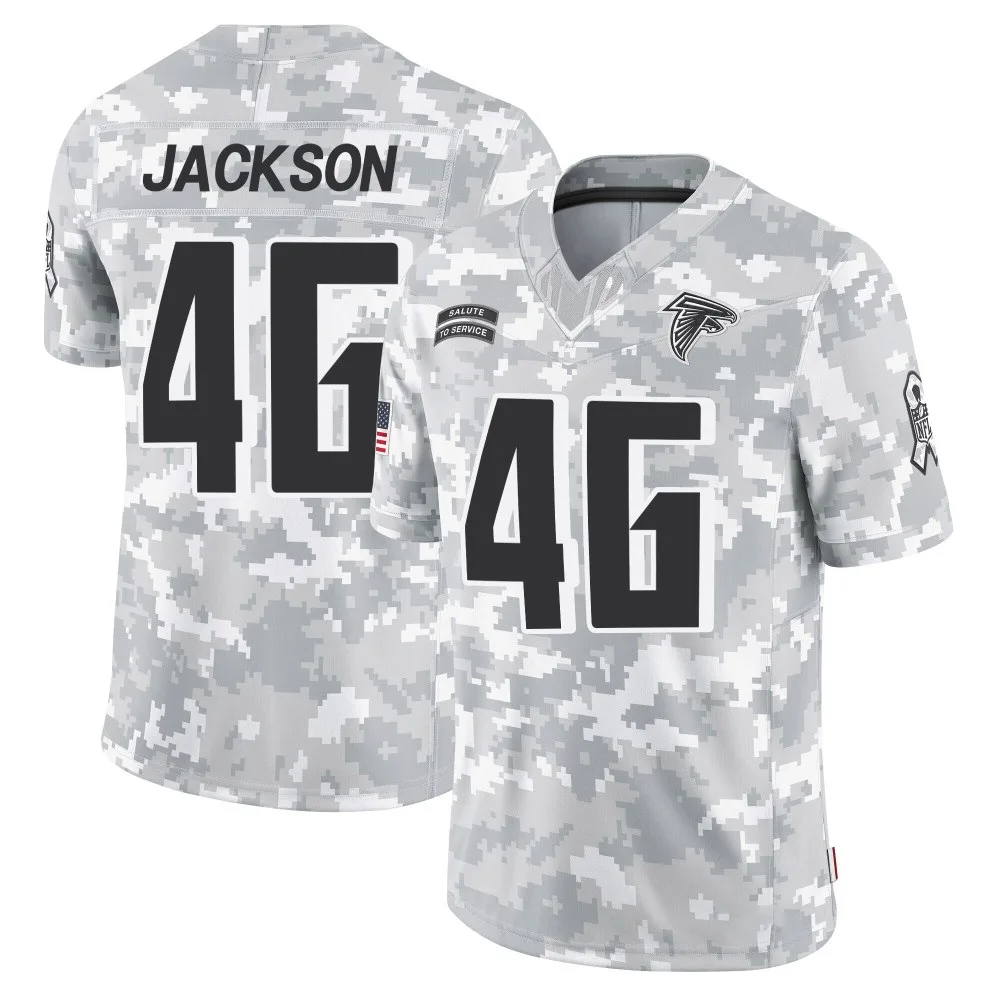 Storey Jackson Atlanta Falcons Men's Nike 2024 Salute To Service Limited Arctic Camo Jersey Storey Jackson Atlanta Falcons Men's Nike 2024 Salute To Service Limited Arctic Camo Jersey