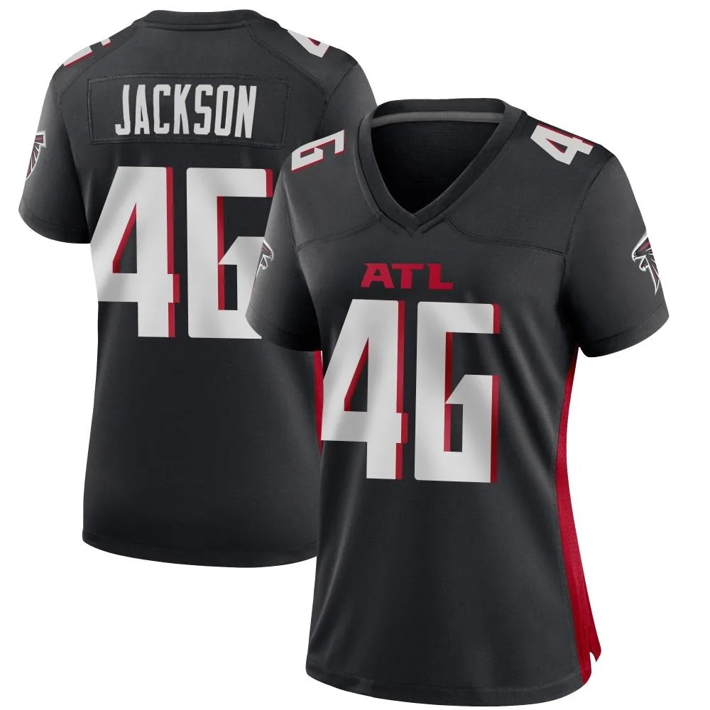 Storey Jackson Atlanta Falcons Women's Nike Alternate Game Black Jersey Storey Jackson Atlanta Falcons Women's Nike Alternate Game Black Jersey