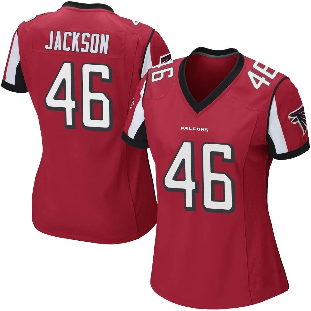 Storey Jackson Atlanta Falcons Women's Nike Team Color Game Red Jersey Storey Jackson Atlanta Falcons Women's Nike Team Color Game Red Jersey