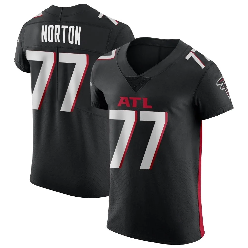 Storm Norton Atlanta Falcons Men's Nike Alternate Elite Black Jersey Storm Norton Atlanta Falcons Men's Nike Alternate Elite Black Jersey