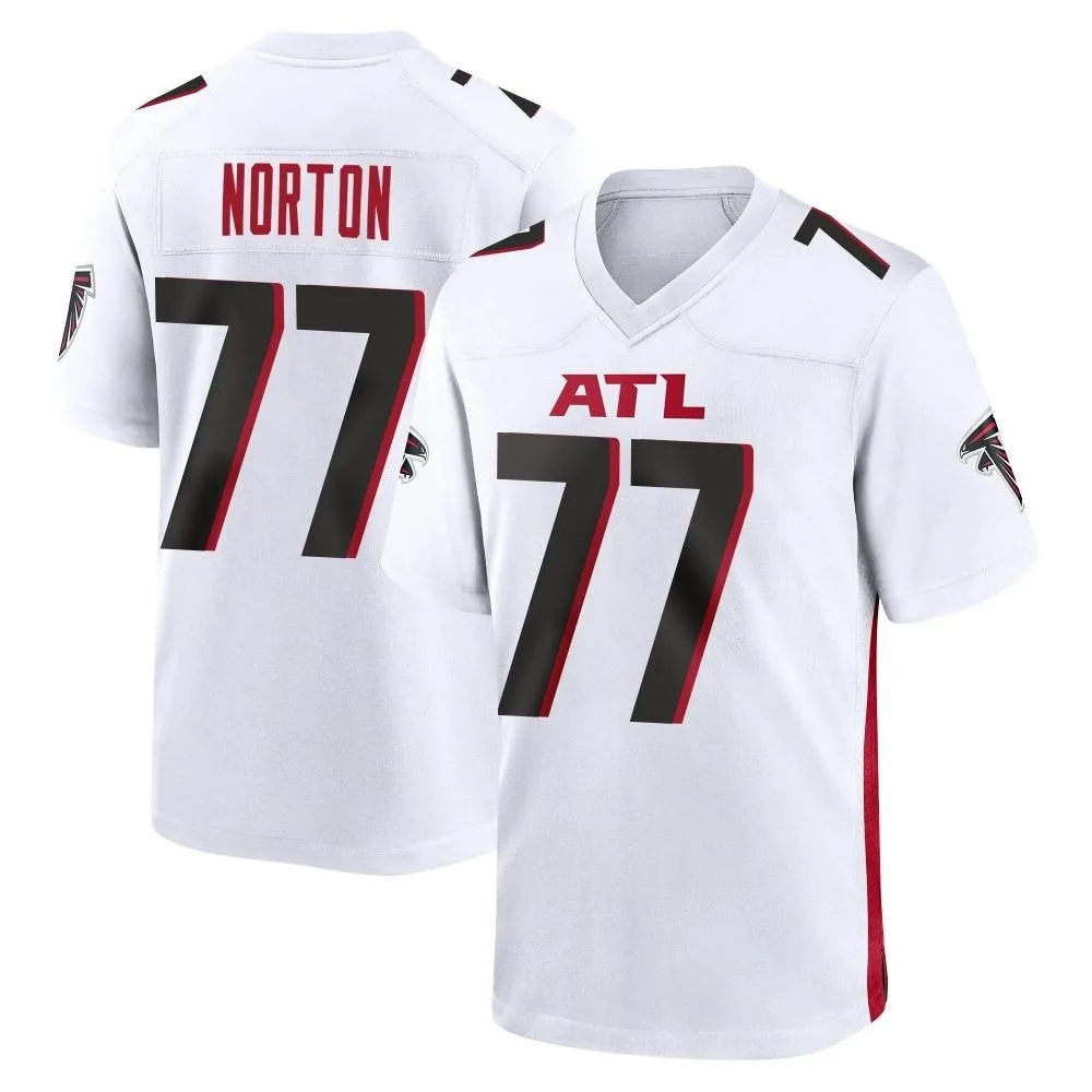Storm Norton Atlanta Falcons Men's Nike Game White Jersey Storm Norton Atlanta Falcons Men's Nike Game White Jersey