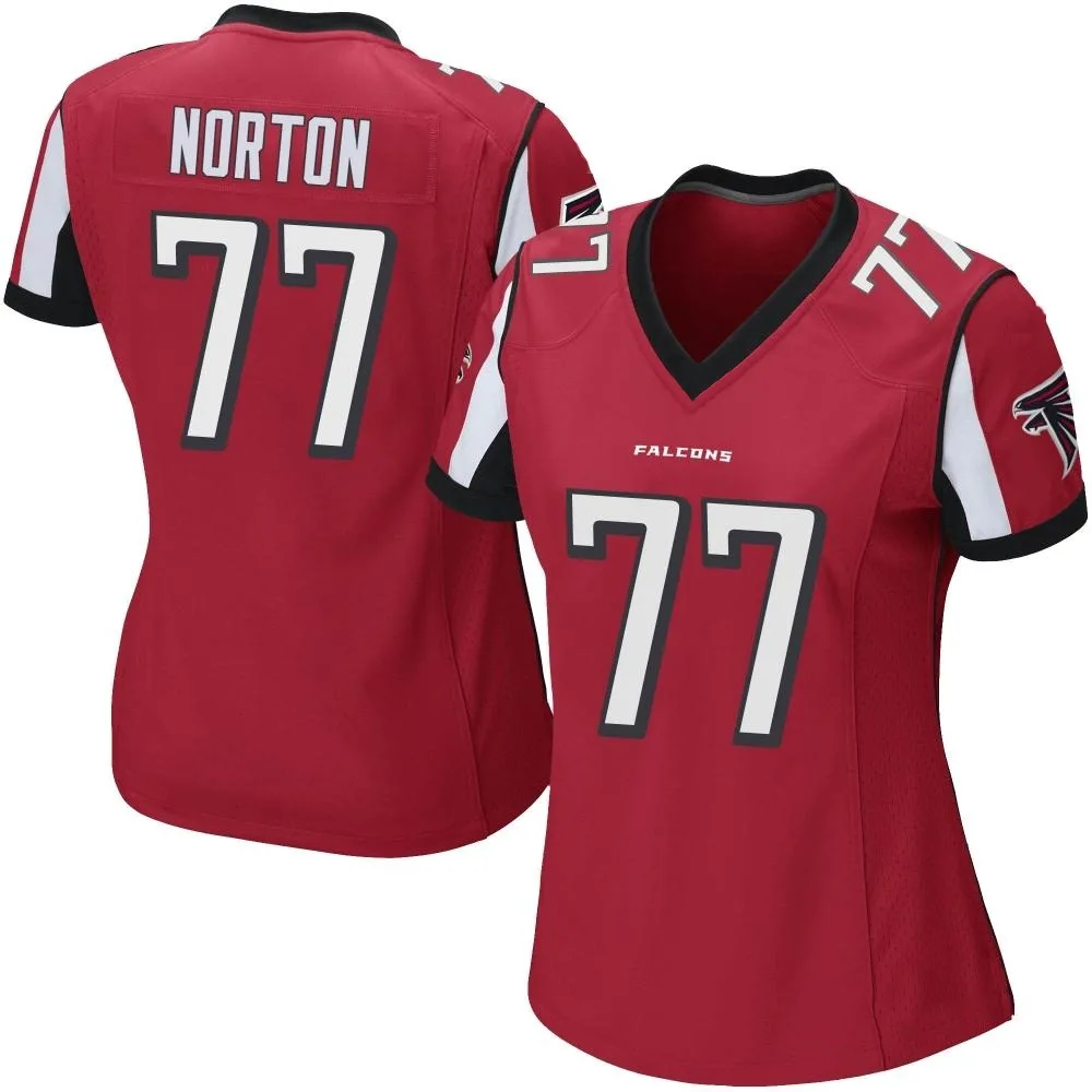 Storm Norton Atlanta Falcons Women's Nike Team Color Game Red Jersey