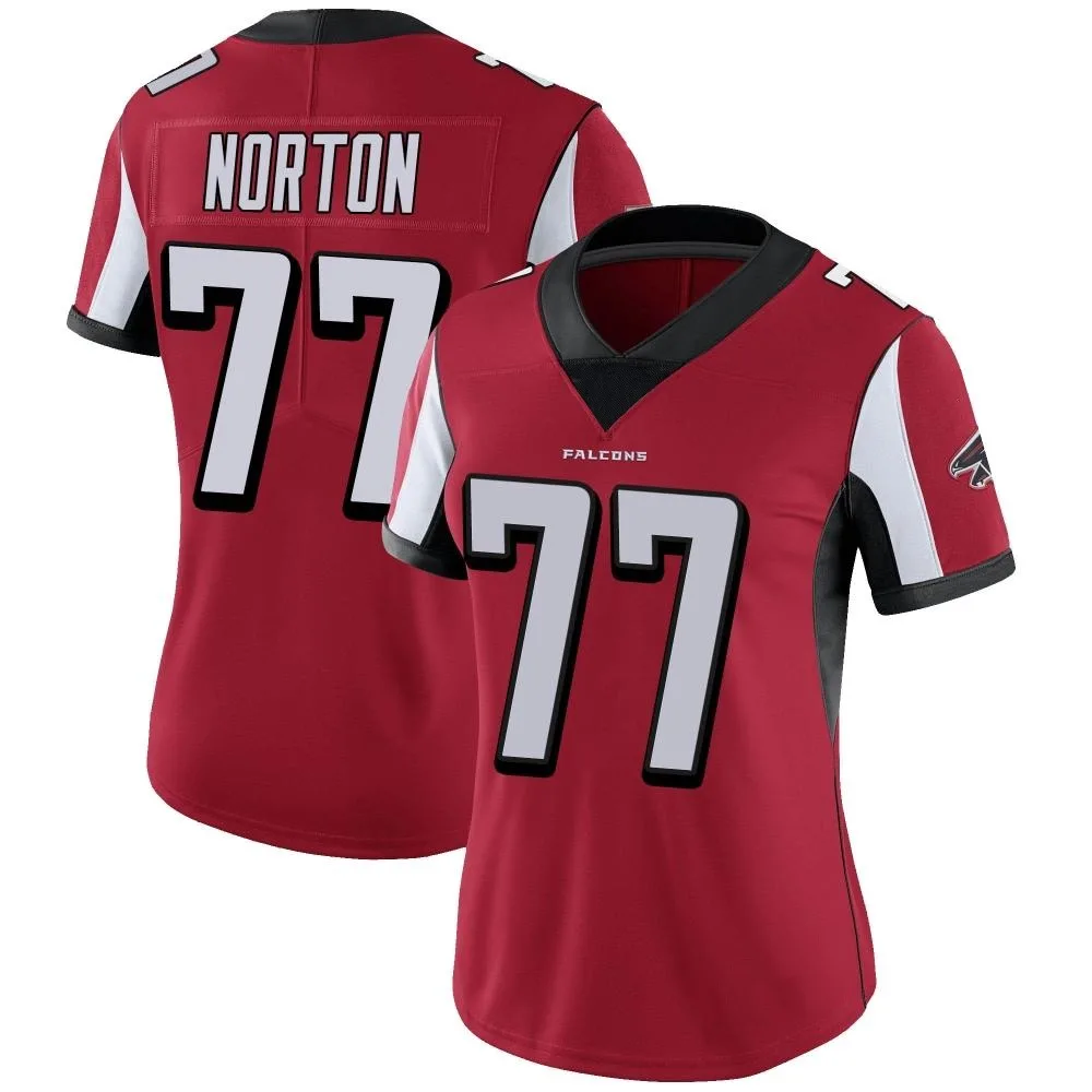 Storm Norton Atlanta Falcons Women's Nike Team Color Vapor Untouchable Limited Red Jersey
