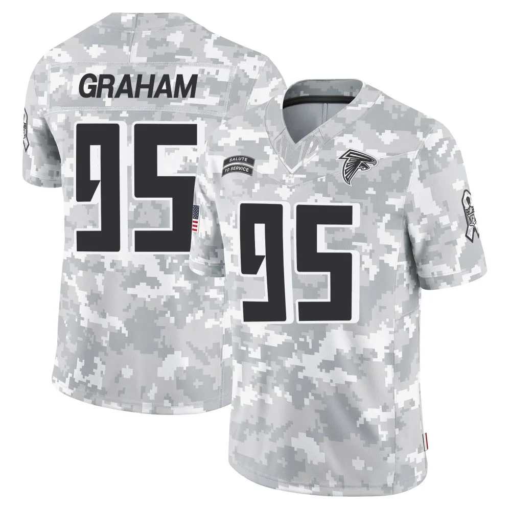 Ta'quon Graham Atlanta Falcons Men's Nike 2024 Salute To Service Limited Arctic Camo Jersey Ta'quon Graham Atlanta Falcons Men's Nike 2024 Salute To Service Limited Arctic Camo Jersey
