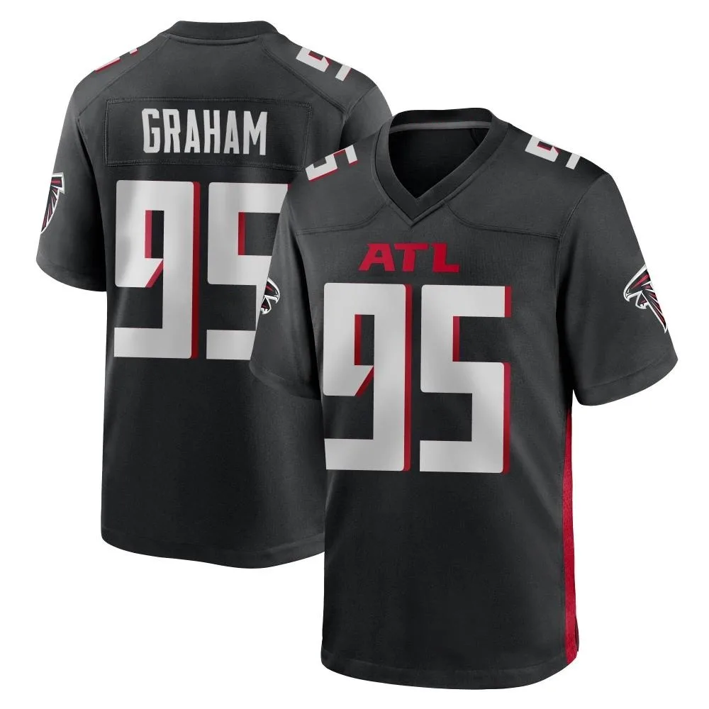 Ta'quon Graham Atlanta Falcons Men's Nike Alternate Game Black Jersey Ta'quon Graham Atlanta Falcons Men's Nike Alternate Game Black Jersey