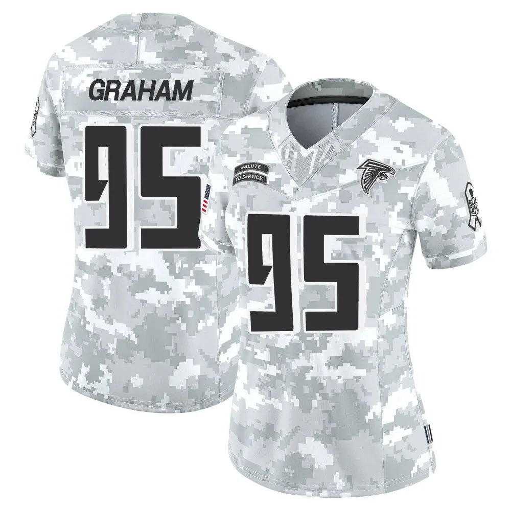 Ta'quon Graham Atlanta Falcons Women's Nike 2024 Salute To Service Limited Arctic Camo Jersey Ta'quon Graham Atlanta Falcons Women's Nike 2024 Salute To Service Limited Arctic Camo Jersey