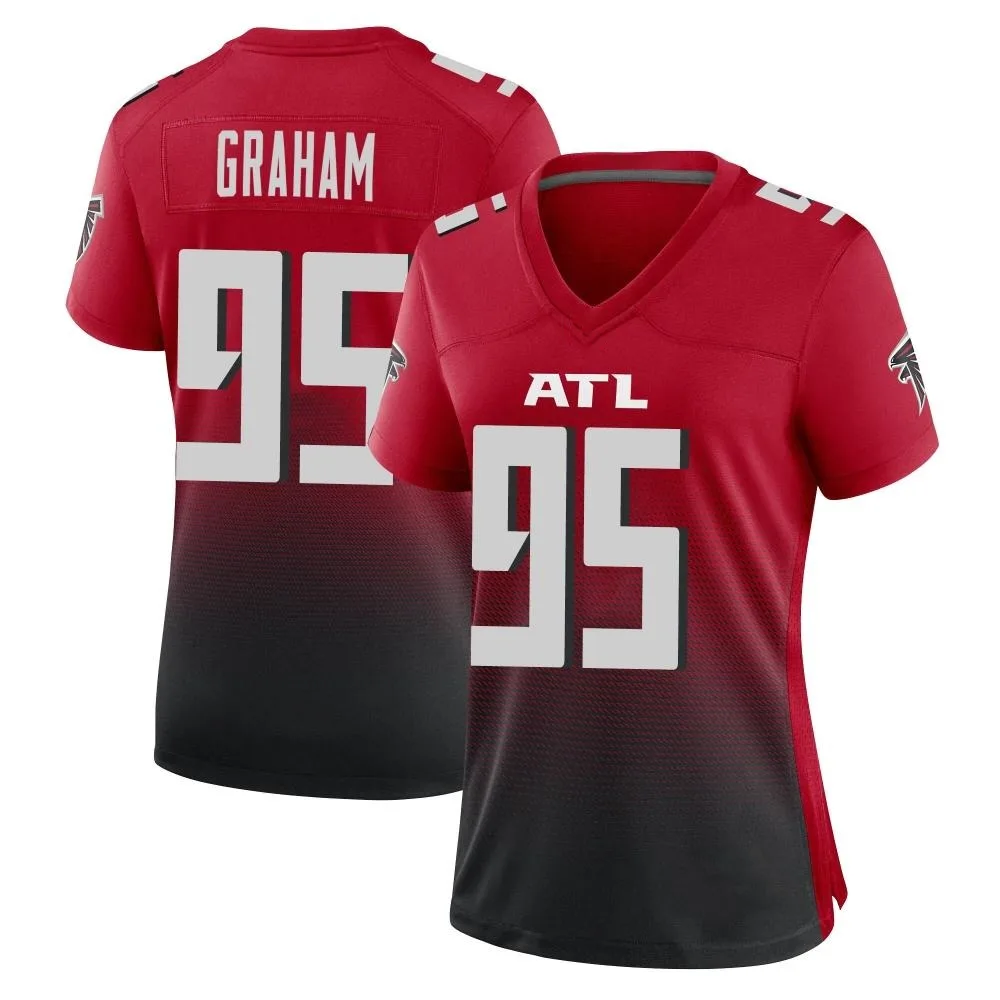 Ta'quon Graham Atlanta Falcons Women's Nike 2nd Alternate Game Red Jersey Ta'quon Graham Atlanta Falcons Women's Nike 2nd Alternate Game Red Jersey