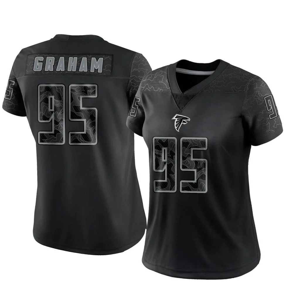 Ta'quon Graham Atlanta Falcons Women's Nike Reflective Limited Black Jersey Ta'quon Graham Atlanta Falcons Women's Nike Reflective Limited Black Jersey