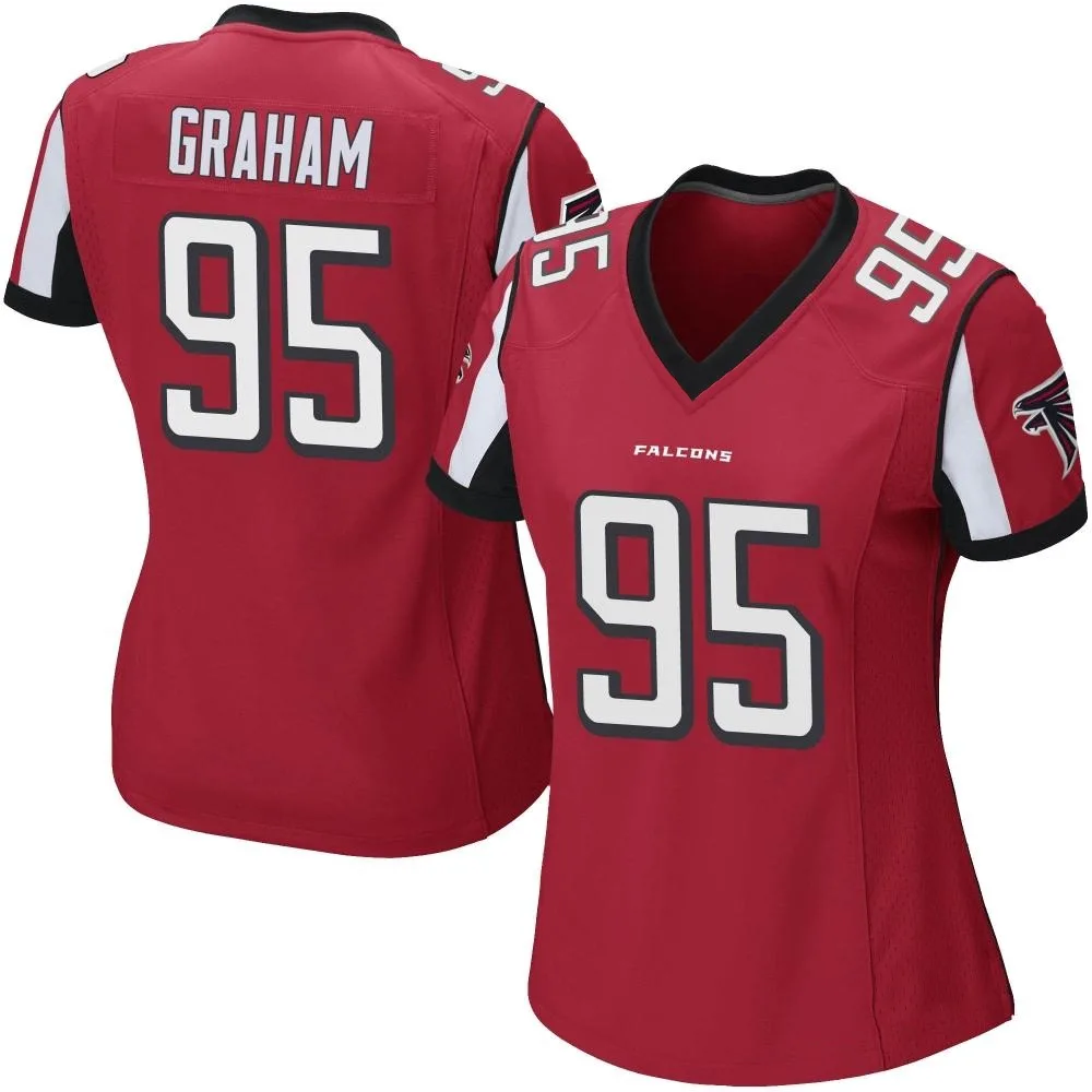 Ta'quon Graham Atlanta Falcons Women's Nike Team Color Game Red Jersey Ta'quon Graham Atlanta Falcons Women's Nike Team Color Game Red Jersey