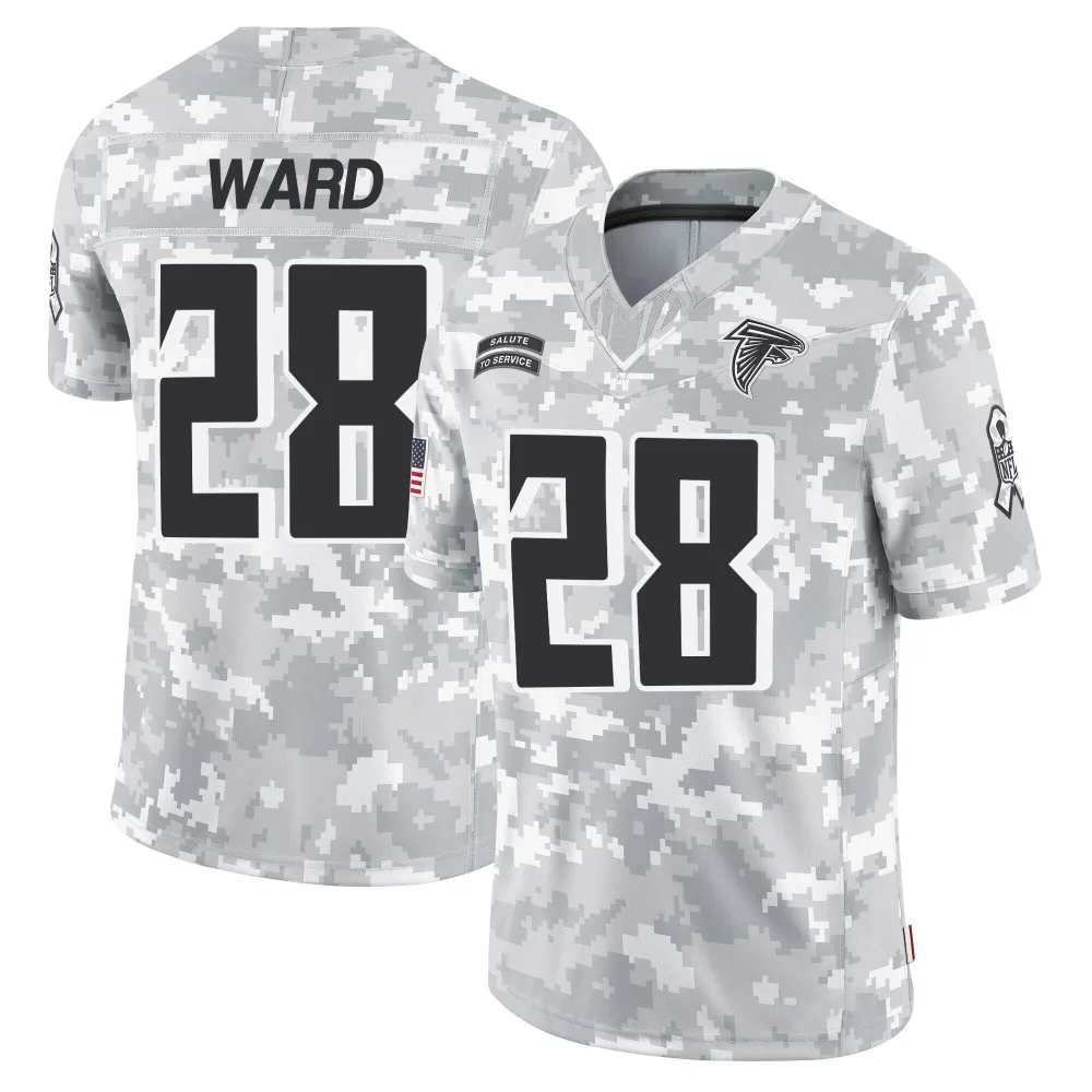 Terron Ward Atlanta Falcons Men's Nike 2024 Salute To Service Limited Arctic Camo Jersey Terron Ward Atlanta Falcons Men's Nike 2024 Salute To Service Limited Arctic Camo Jersey